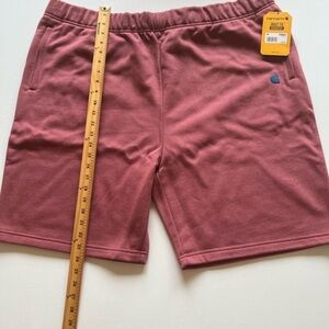 NWT Carhartt Men's Relaxed Fit Midweight Fleece Short Drawstring Back Zipper 2XL